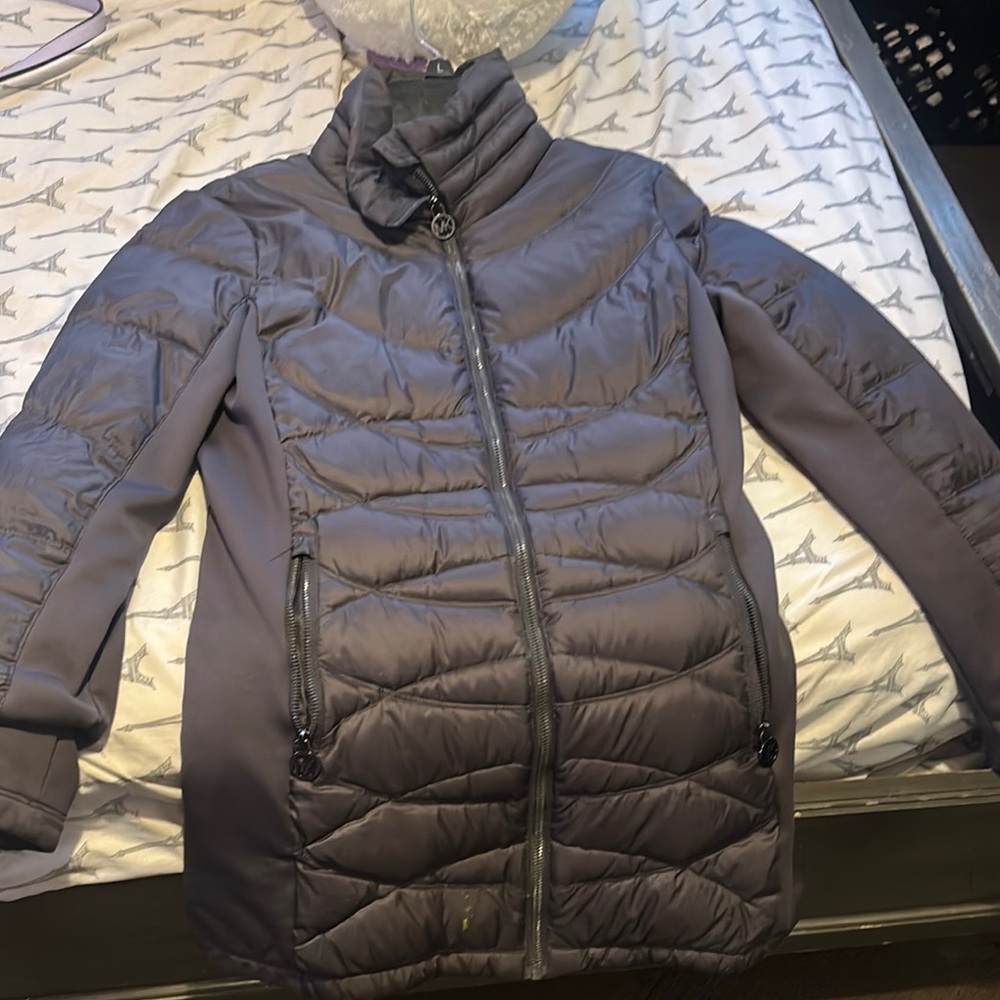 Michael Kors Women's Charcoal Puffer Jacket